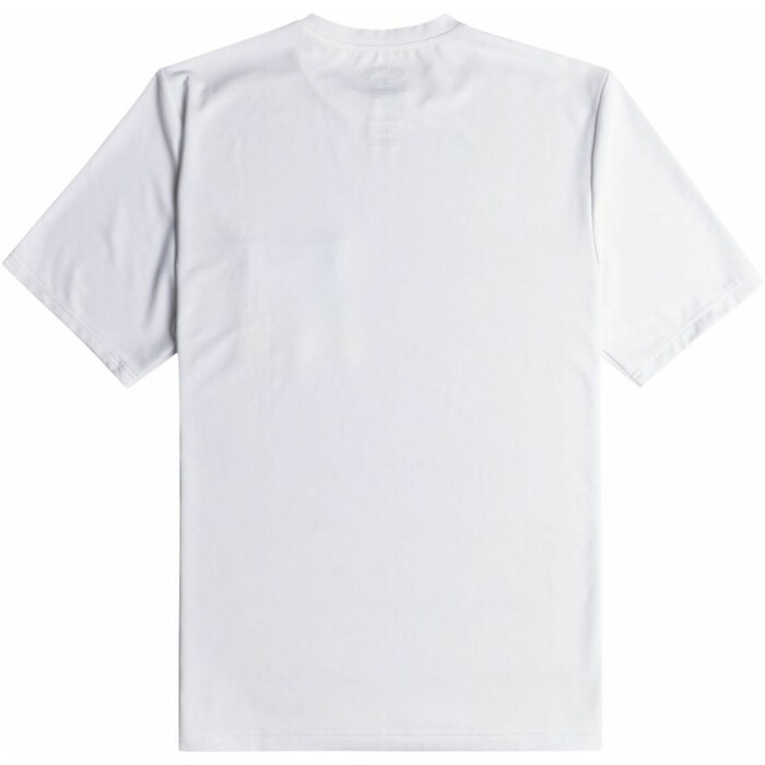 2024 Billabong Hombres Camiseta De Surf De Manga Corta Con Bolsillo Team UV50 EBYWR03004 - White